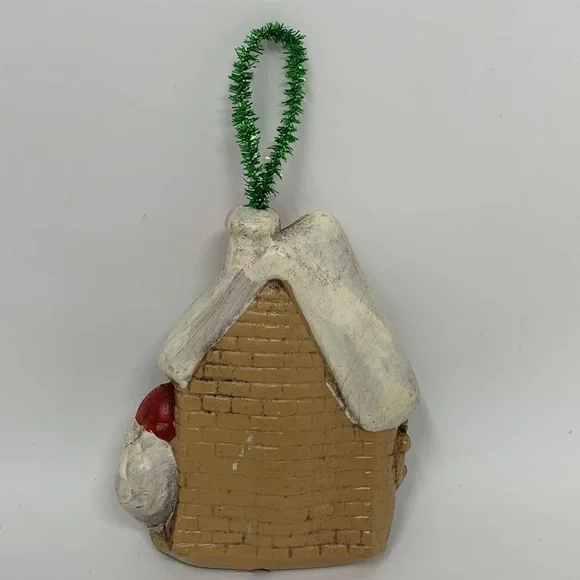 Vintage cottage Santa & elf Christmas tree ornament decoration - Picture 2 of 16